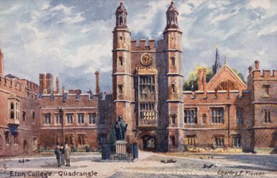 Eton College, Quadrangle by Charles Edwin Flower